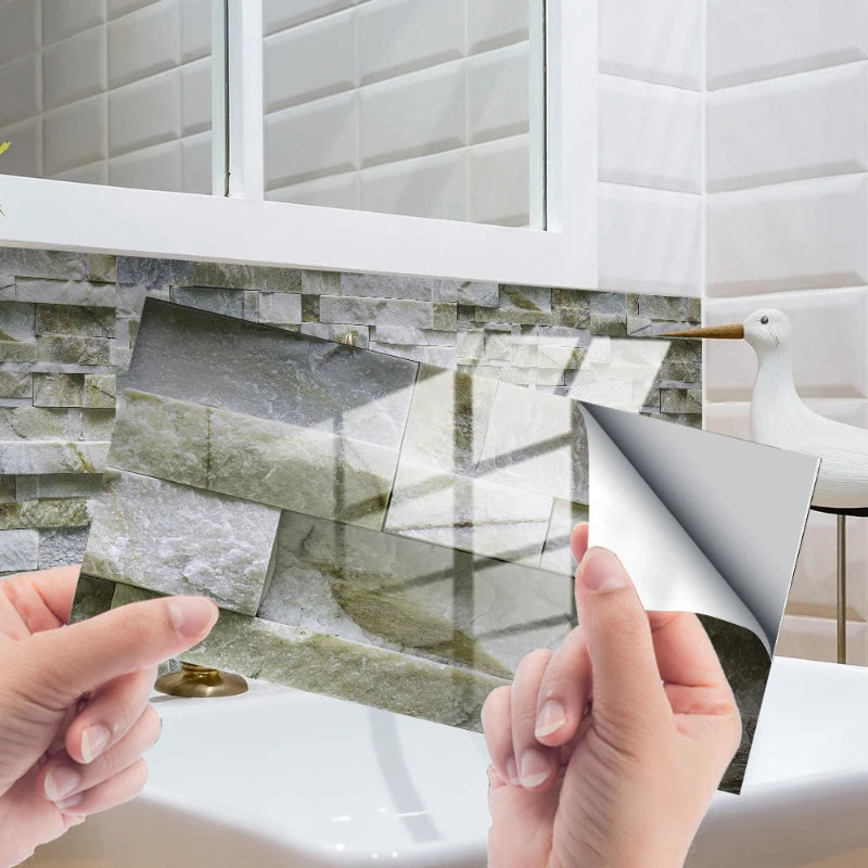 Wall Stickers Home Renovation Crystal Tiles Self-adhesive Flooring