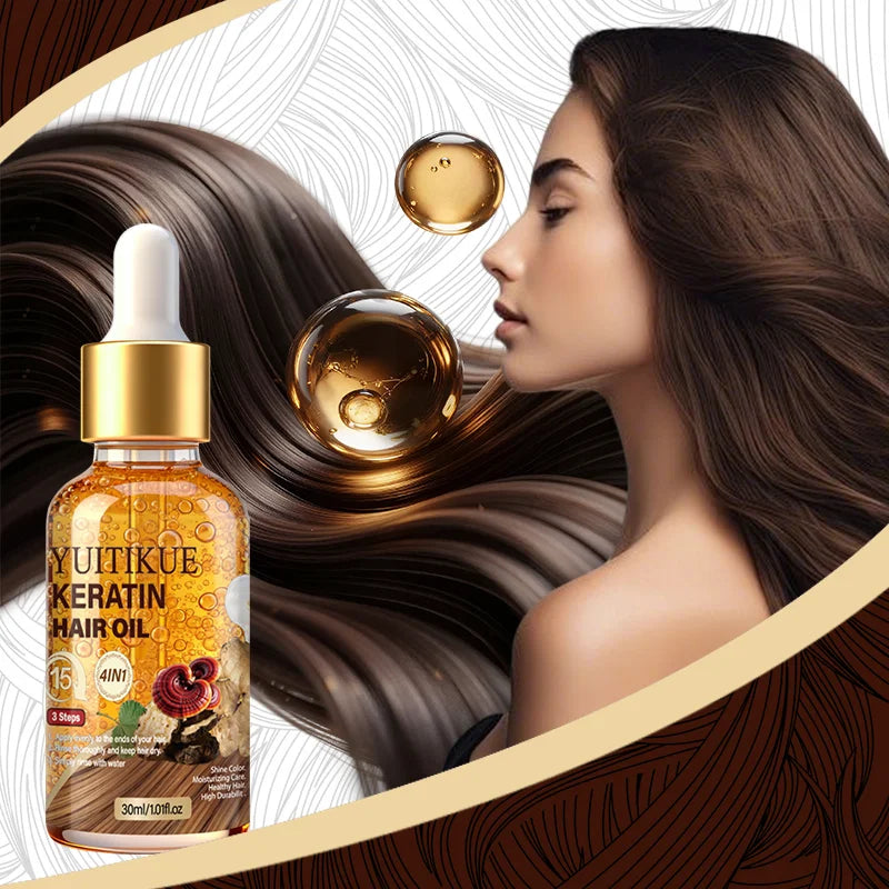 YUITIKUE Keratin Hair Oil – Protein Infused, Shine & Moisture