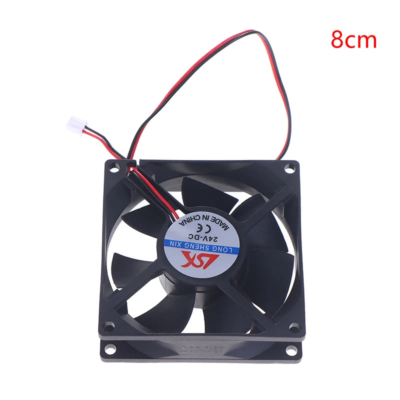 5V/12V/24V Cooling Turbo Fan Brushless 3D Printer Parts 2Pin For Extruder DC Cooler Blower Part Black Plastic Fans Oasis Select 24V 8CM