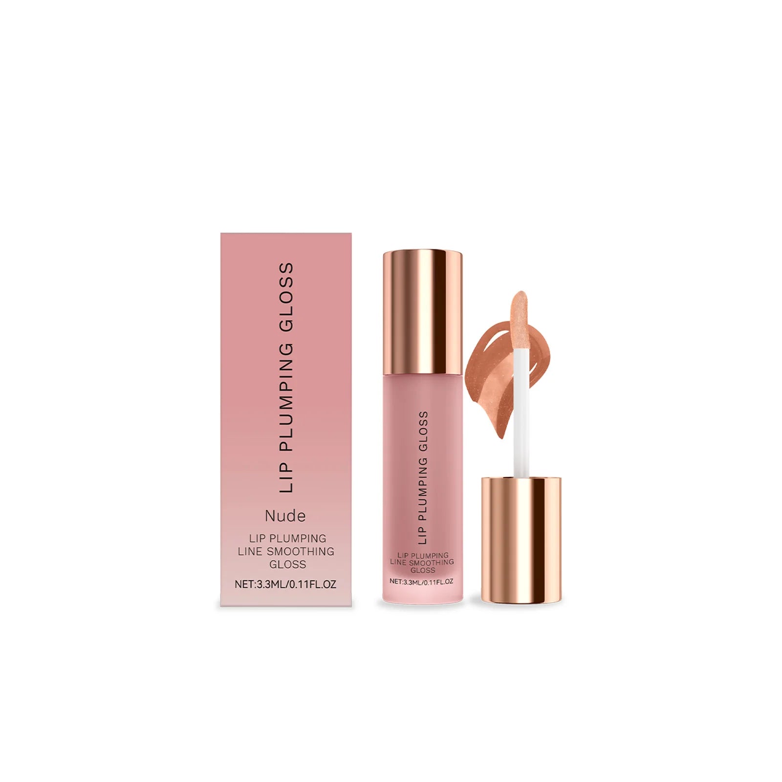 Moisturizing lip gloss, gentle ingredients, daily moisturizing, caring for dry lips, moisturizing glass, moisturizing lips, mois Oasis Select nude
