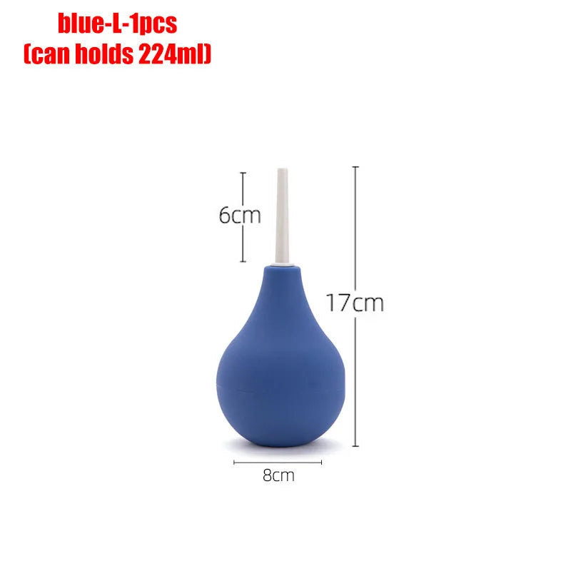 Enema multiple sizes personal care bidet penetration anal douche bathroom accessories toilet shower WC hygienic bidets parts Oasis Select blue-L-1pcs