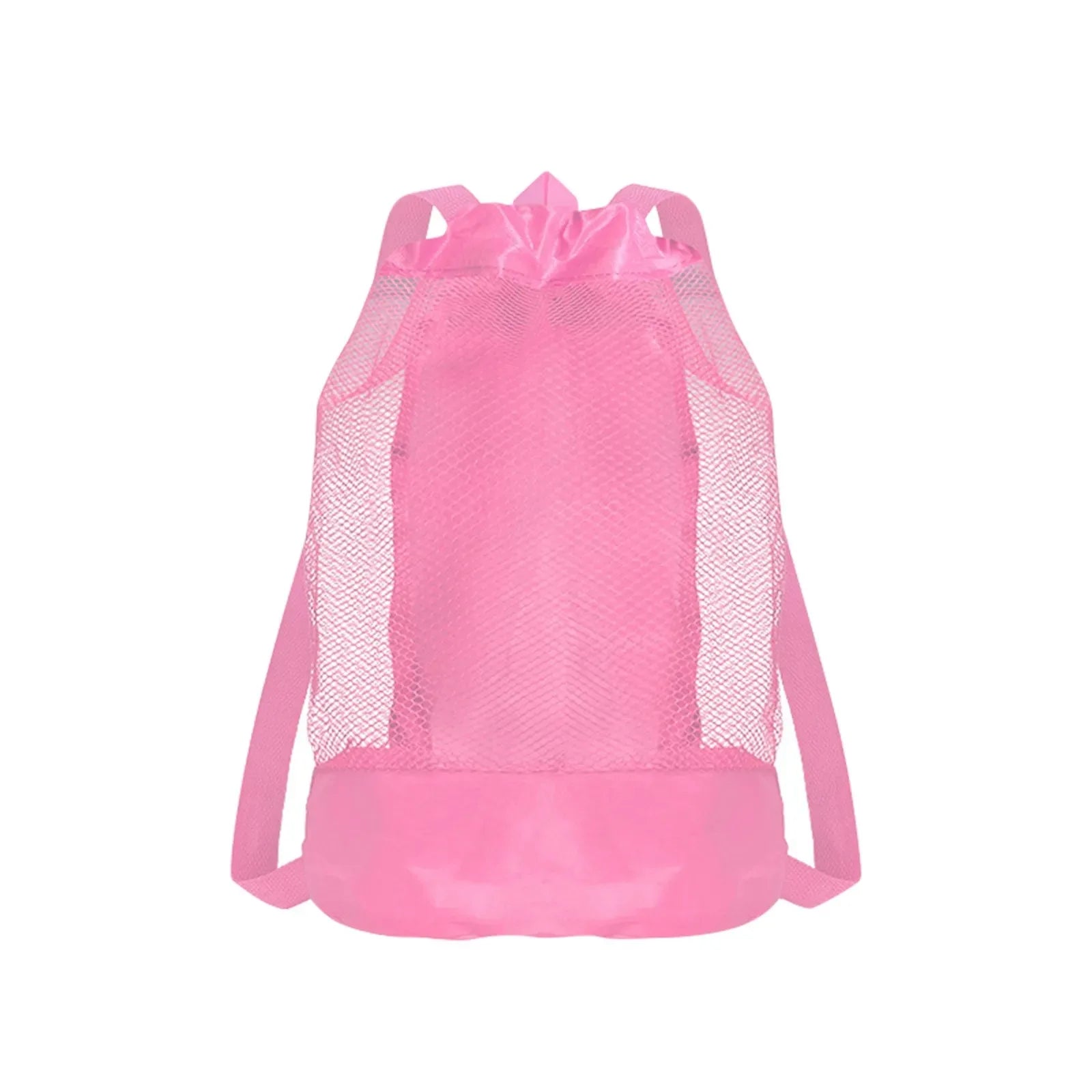 Extra-Large Sand-Resistant Drawstring Beach Backpack - Kids Pool Toys Storage Bag for Shell Collecting, Travel & Fitness Oasis Select Pink