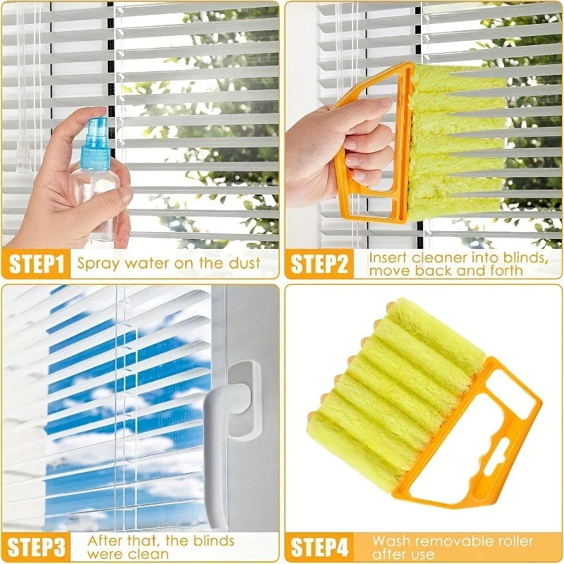 7-Finger Microfiber Blind Cleaner – Portable Dust Collector Blind Cleaning Tool Oasis Select