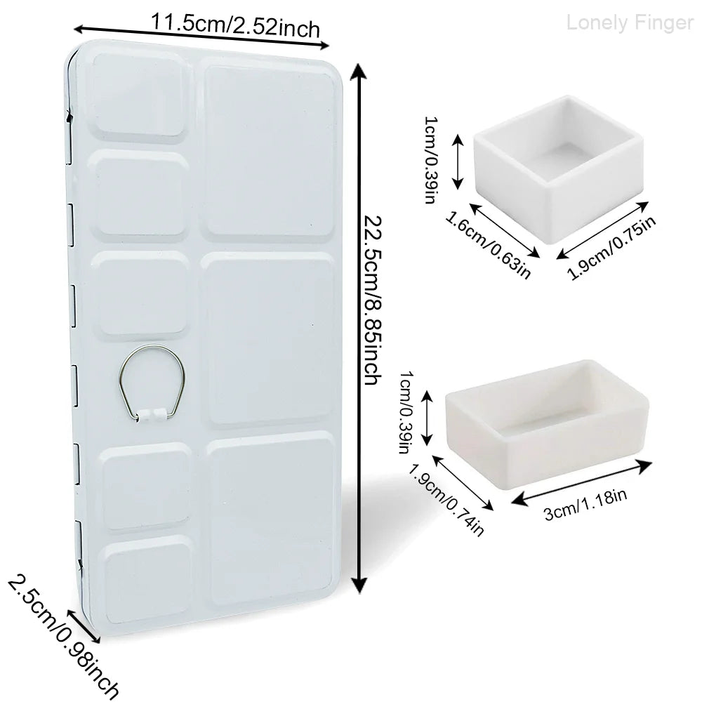 Empty Travel Watercolor Palette, Watercolor Tin Box Palette with 52/28 Plastic Grids Pans for Gouache, Studio & Outdoor Painting Oasis Select