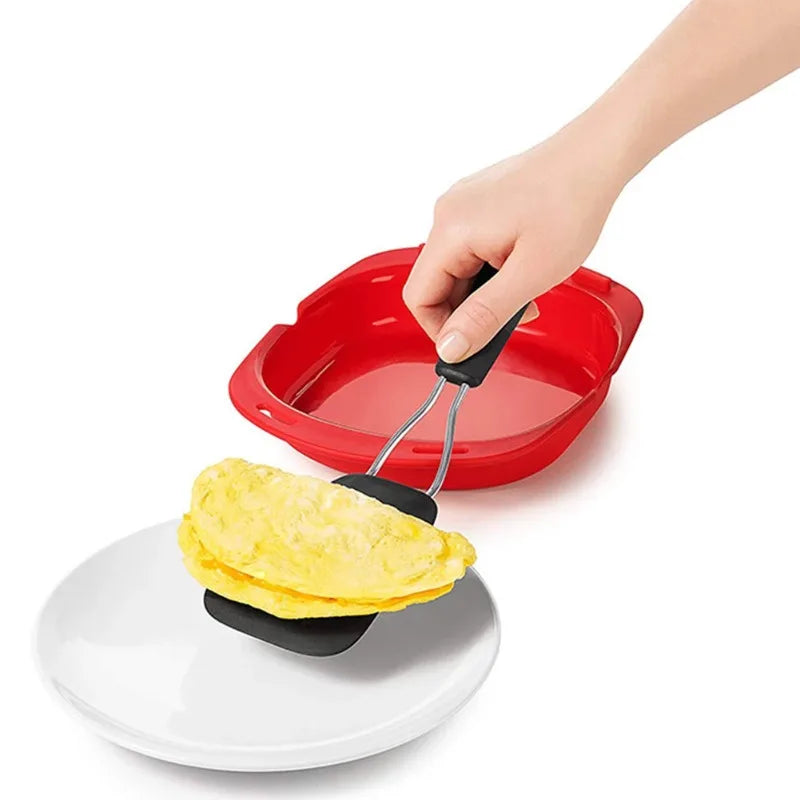 Microwave Oven Silicone Omelette Mold Cooking Accessories Silicone Omelette Maker Egg Pancake Mold for Egg Mcmuffins Oasis Select