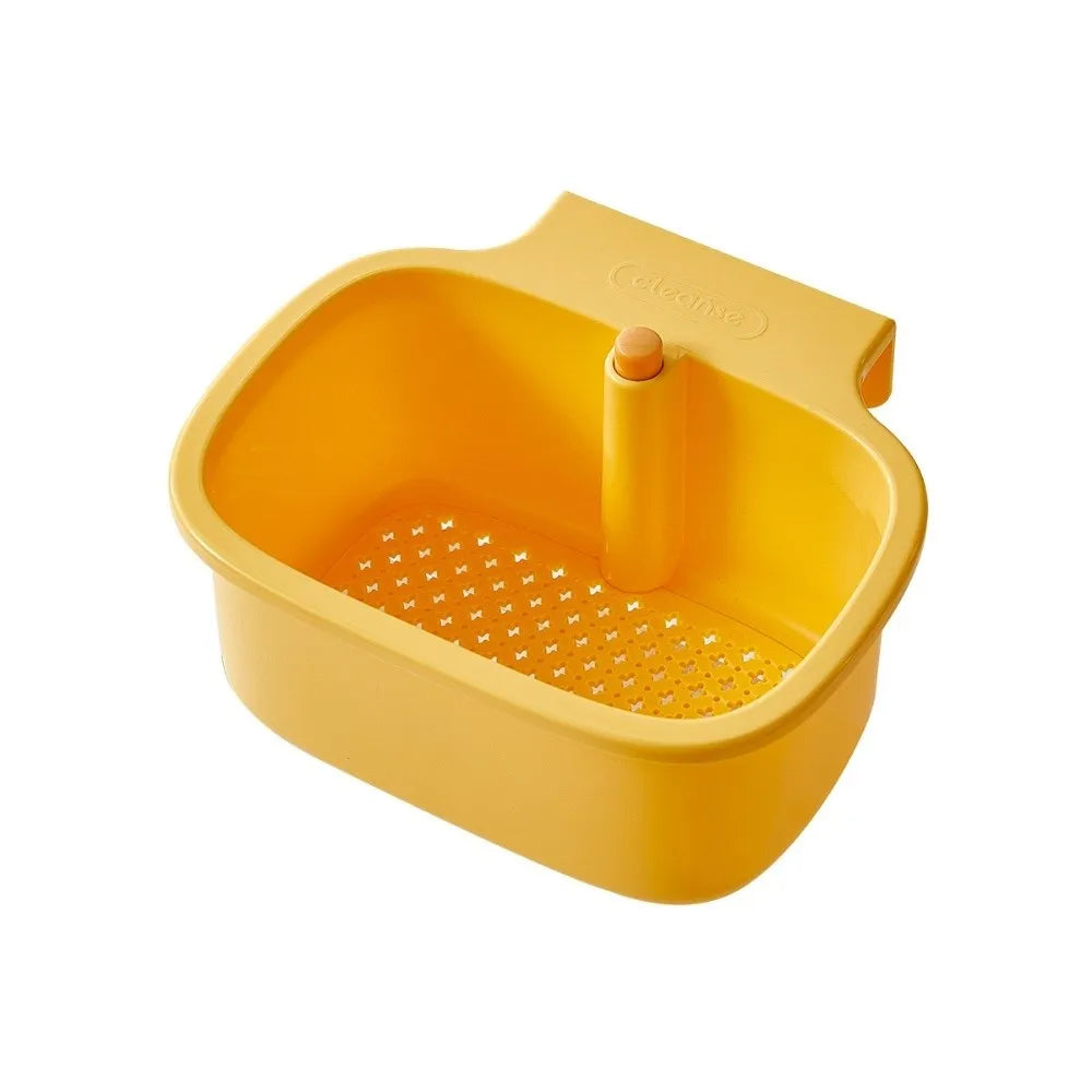 Portable Push-type Kitchen Sink Filter Basket Separate Drain Bowl Filter Basket Anti-leakage Anti-leakage Sink Storage Rack Oasis Select Yellow 3