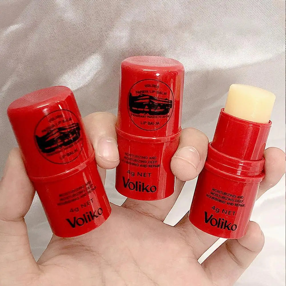 1/5/10PCS Papaya Lip Balm Hydrating Lip Moisturizer Long Lasting Moisturizing Lipstick Natural Papaya Cream Lip Care Makeup Oasis Select