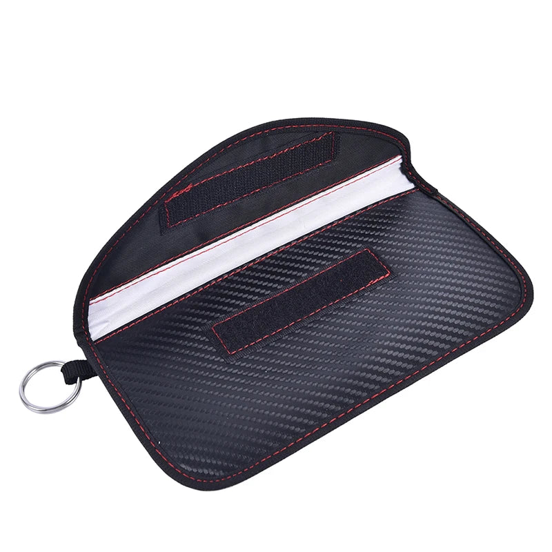 Car Key Signal Blocking Shield Case Faraday Bag Protector Pouch Signal Blocker Case RF Signal Safe Lock Bag For Car Keys Oasis Select