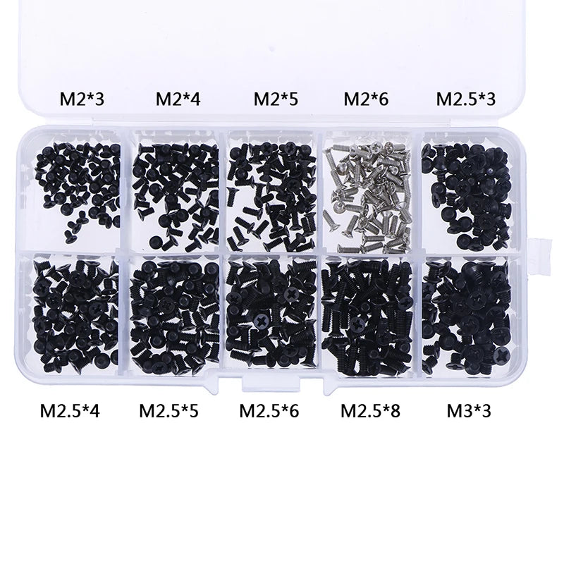 500pcs Laptop Screw Set – M2 M2.5 M3 Universal Repair Kit