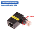 360° Rotatable Network Plug RJ45 Gigabit Adapter 90 Degrees Right Angle Elbow Universal Male To Female Converter Oasis Select Default Title