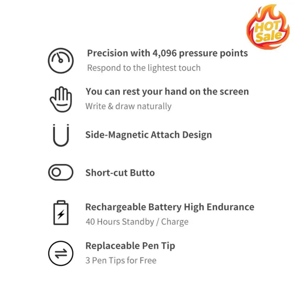 Stylus Pen Tablet Writing Drawing 4096 Sensing Pen for Lenovo Xiaoxin Pad Pro 11.5 inch Accessories Oasis Select