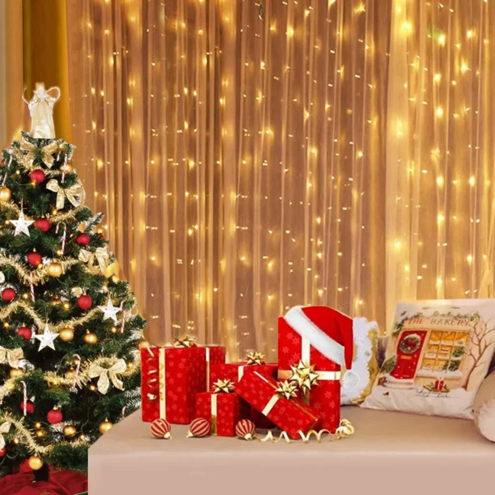 300 LED Curtain String Lights USB | 8 Modes & Remote