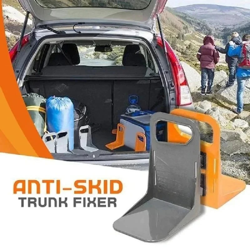 2pc Car Back Auto Trunk Fixed Rack Holder Stand Shake-proof Organizer Fence Storage Holder Adjustable Distance Storage Box Fixer Oasis Select