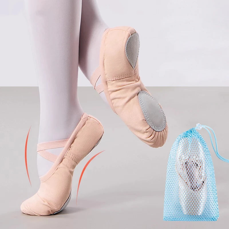 Drawstring Ballet Bag – Mesh Pointe Shoe Storage for Dancers Dance Shoe Bag Oasis Select