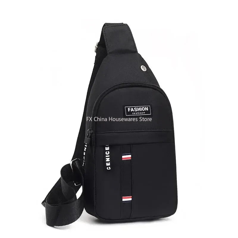 Men's Waterproof Chest Bag, Adjustable Shoulder Strap, Large Capacity, Outdoor Sports, Casual Fashion，water-resistant Fabric Oasis Select