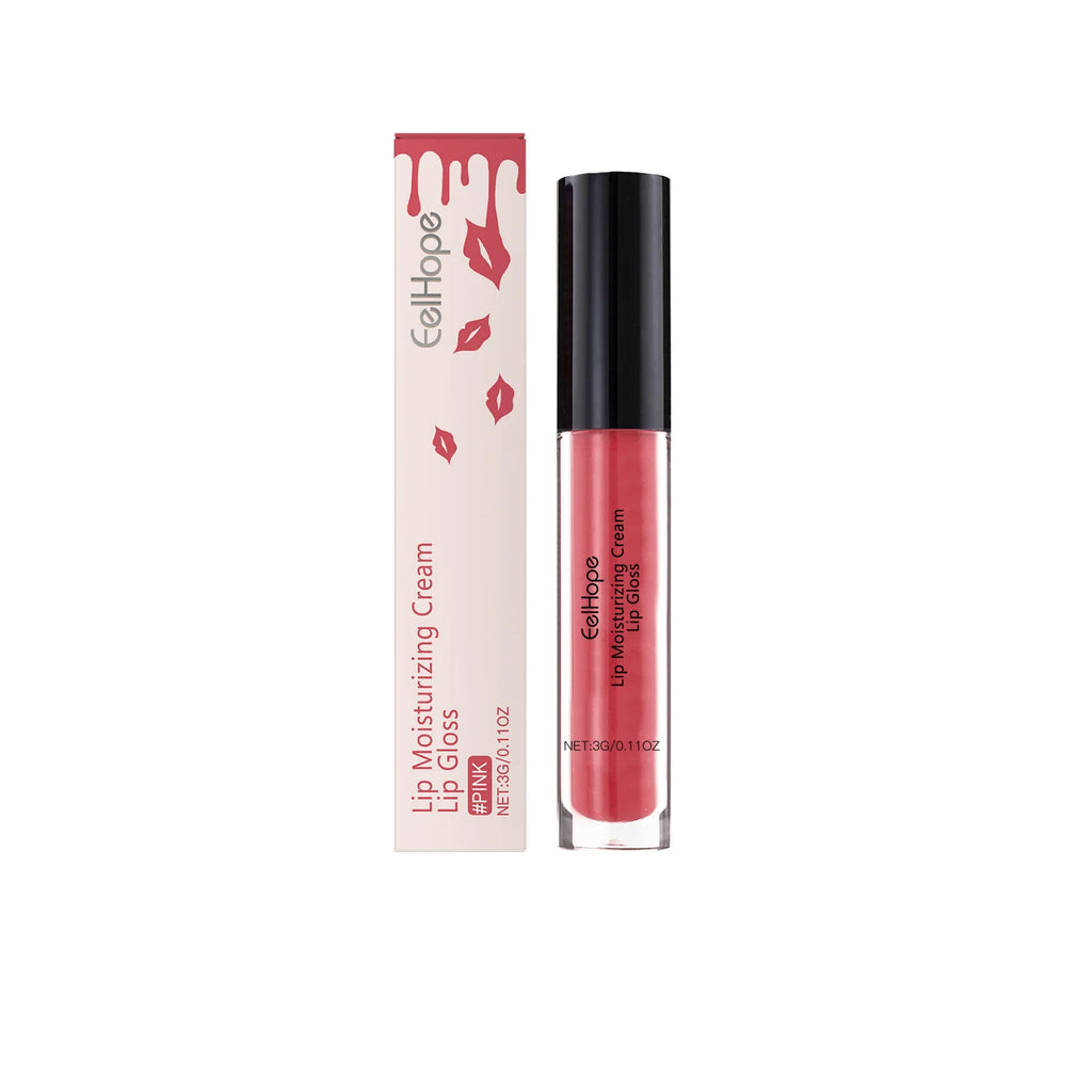 Eelhope Moisturizing Lip Gloss – Non-Sticky, Long-Lasting Glow Lip Gloss Oasis Select PINK