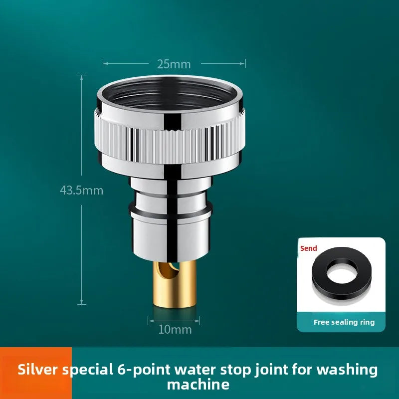 3/4" 1/2''Thread Connector Faucet Hose Tap Water Adapter Quick Connector Water Pipe Fittings Home Replacement Accessory Oasis Select L