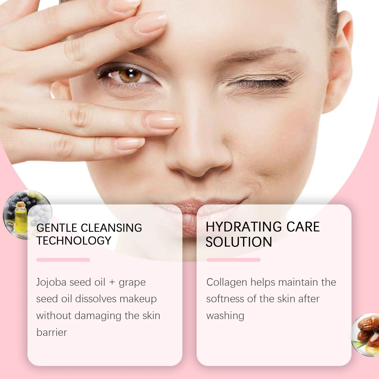 Eelhoe Collagen & Jojoba Oil Makeup Remover | Deep Pore Cleanser Cleansing Oil Oasis Select
