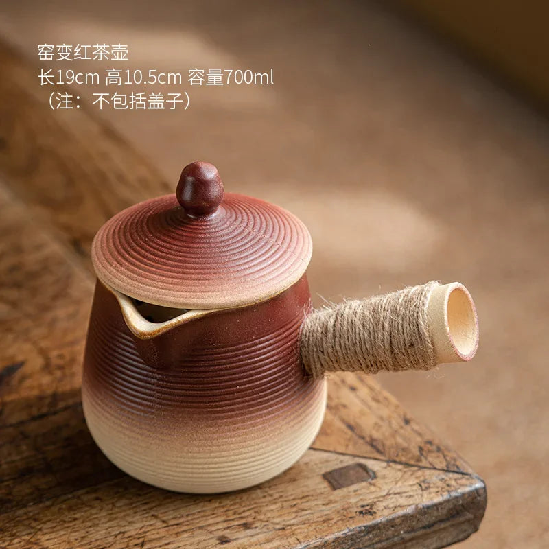 Ceramic Baked Milk Tea Pot Can Be Dry Boiled Boiled Tea Warm Milk Pot Teapot Tea Infuser Oasis Select 720ml
