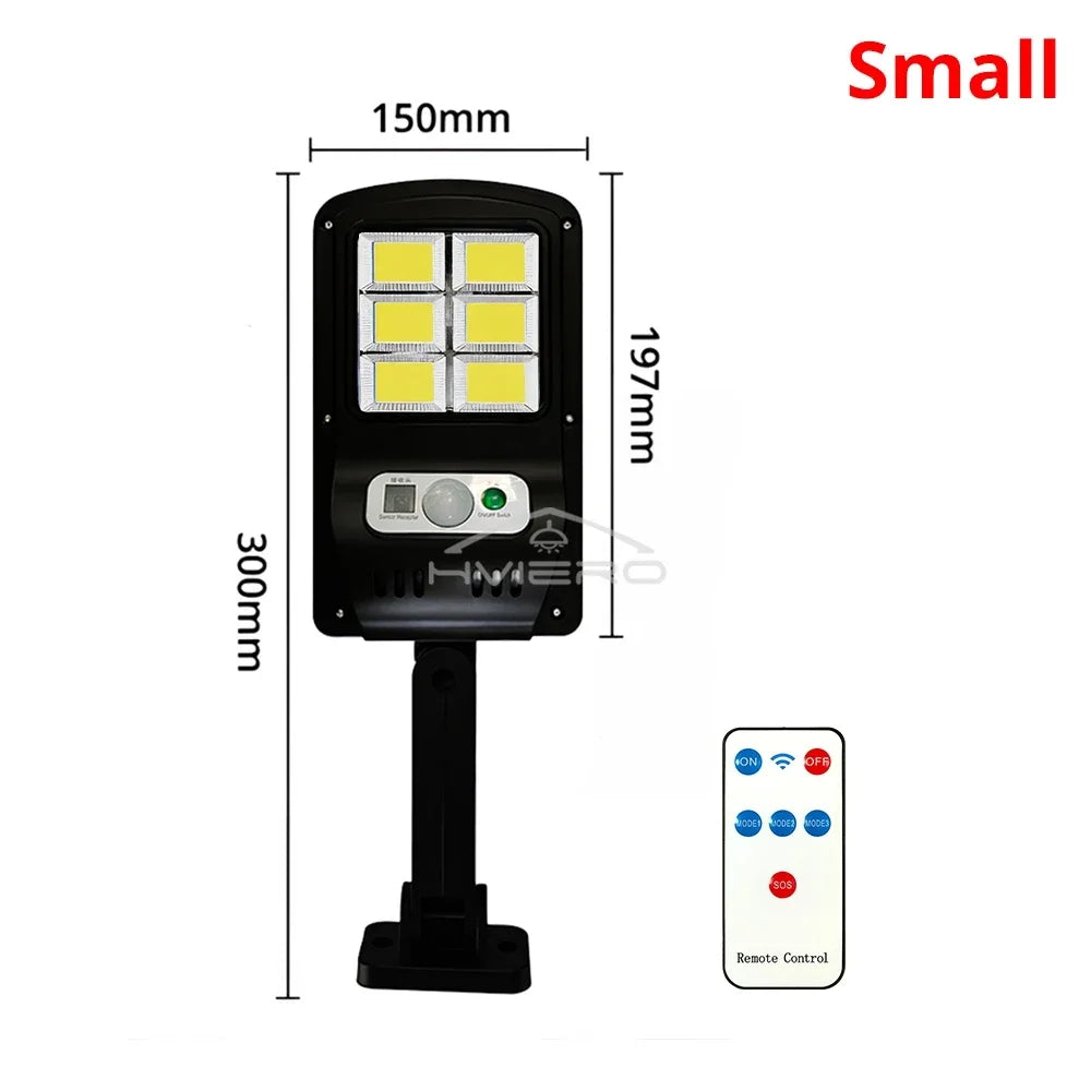 HVIERO 30W Solar Motion Sensor Outdoor Light – IP65 Waterproof