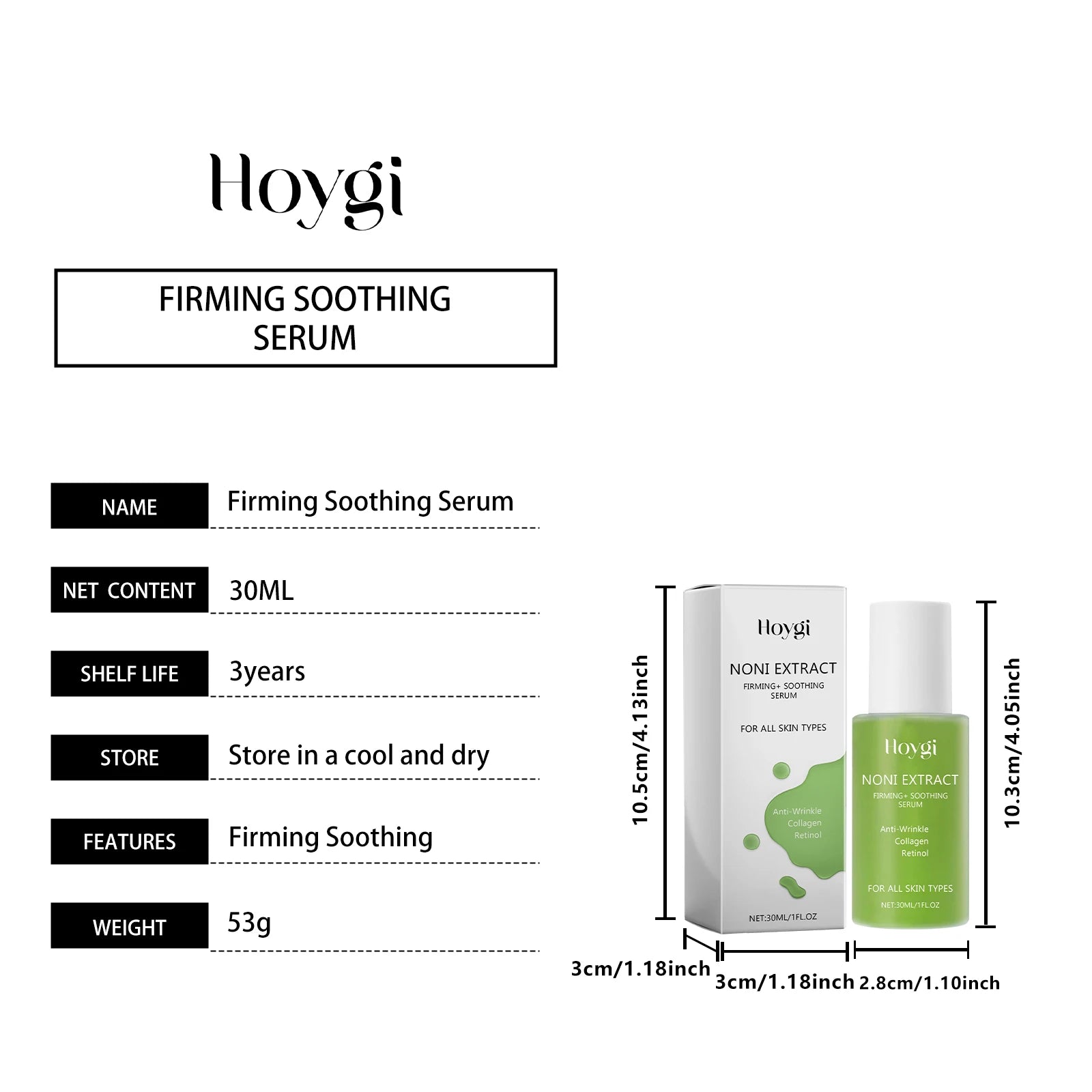 Hoygi Retinol Face Serum – Anti-Aging, Firming & Brightening