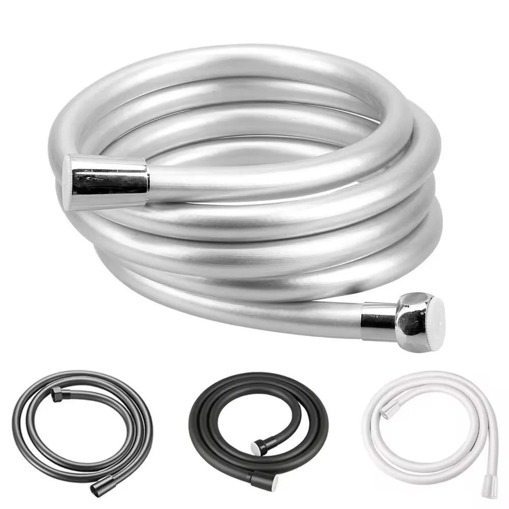 1.5/2/3M PVC Handheld Shower Head Hose Universal Flexible Anti Winding Explosion-proof Water Tube Bathroom Faucet Extension Pipe Oasis Select