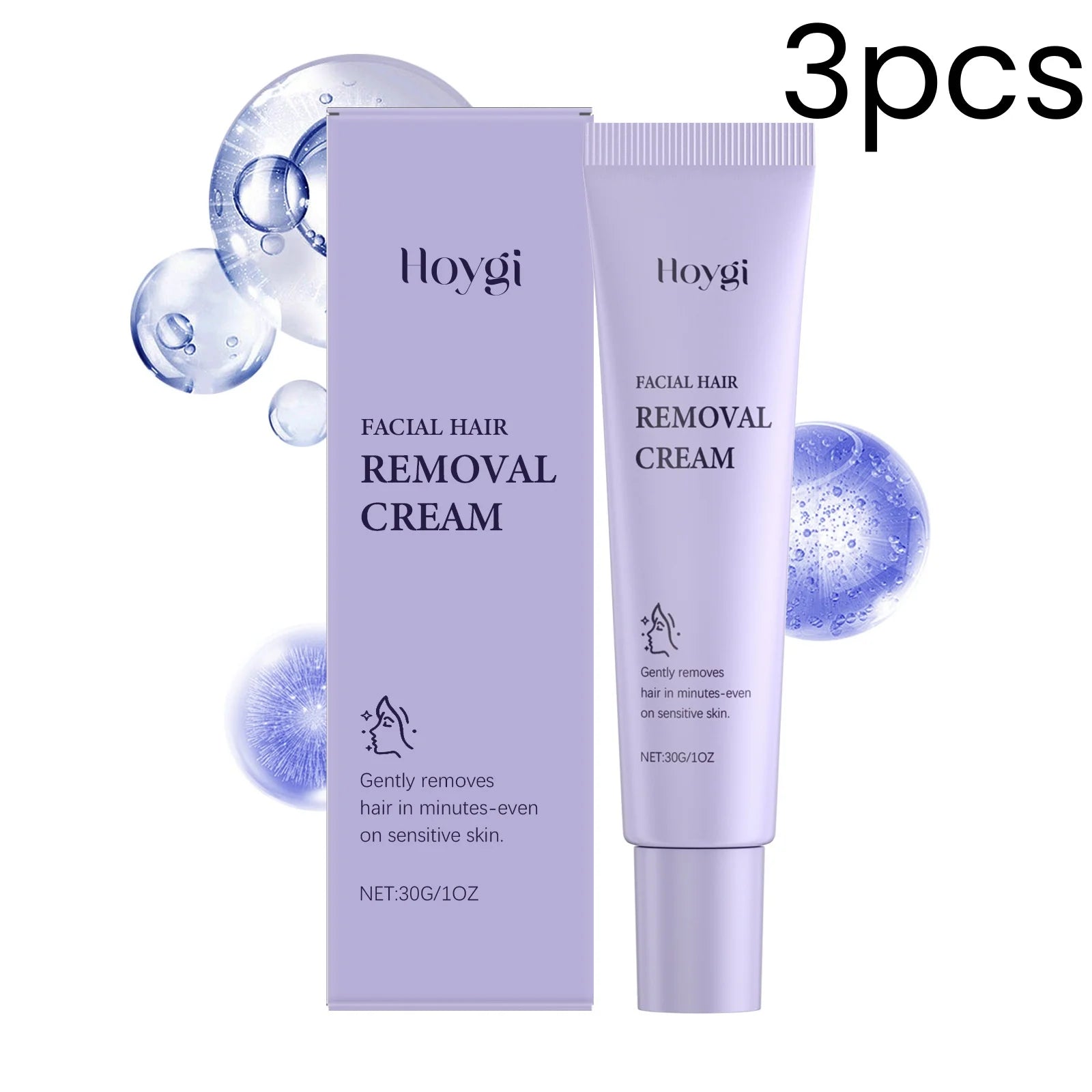Hoygi Facial Hair Removal Cream – Gentle Depilatory 30g Facial Depilatory Cream Oasis Select 3pcs