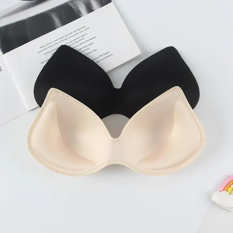 Removable Bra Inserts, Soft Sponge Cup Pads, Replacement Push Up Chest Pads for Sports Bra & Swimsuit Oasis Select