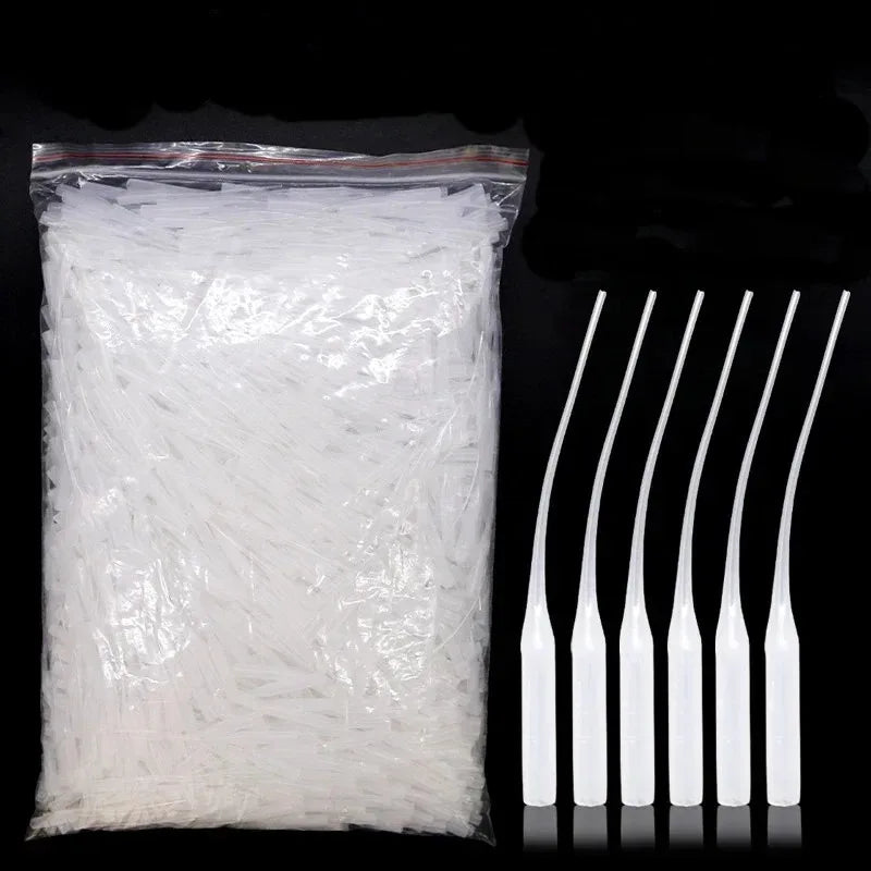 50/100pcs Glue Micro-Tips Plastic Glue Bottle Tips Glue Extender Precision Applicator Dropping Tube Nozzle For Crafting Lab Oasis Select