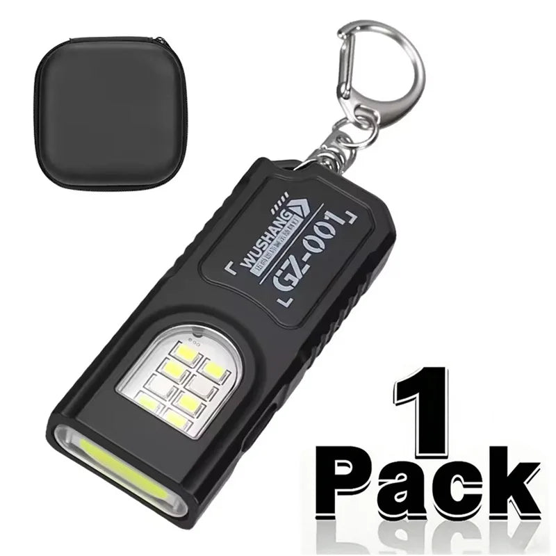 Mikenoon Mini COB LED Keychain Flashlight | USB-C Rechargeable