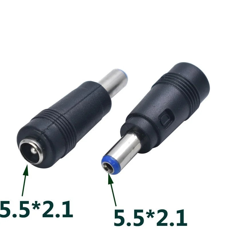 DC 5.5x2.1mm Female Jack Connectors to DC 4.0*1.7mm 3.5*1.35mm 4.8*1.7mm 7.9*5.5mm 6.3*3.0mm Male Plug Power Adapter Connector Oasis Select 5.5x2.1 to 5.5x2.1 1 PCS