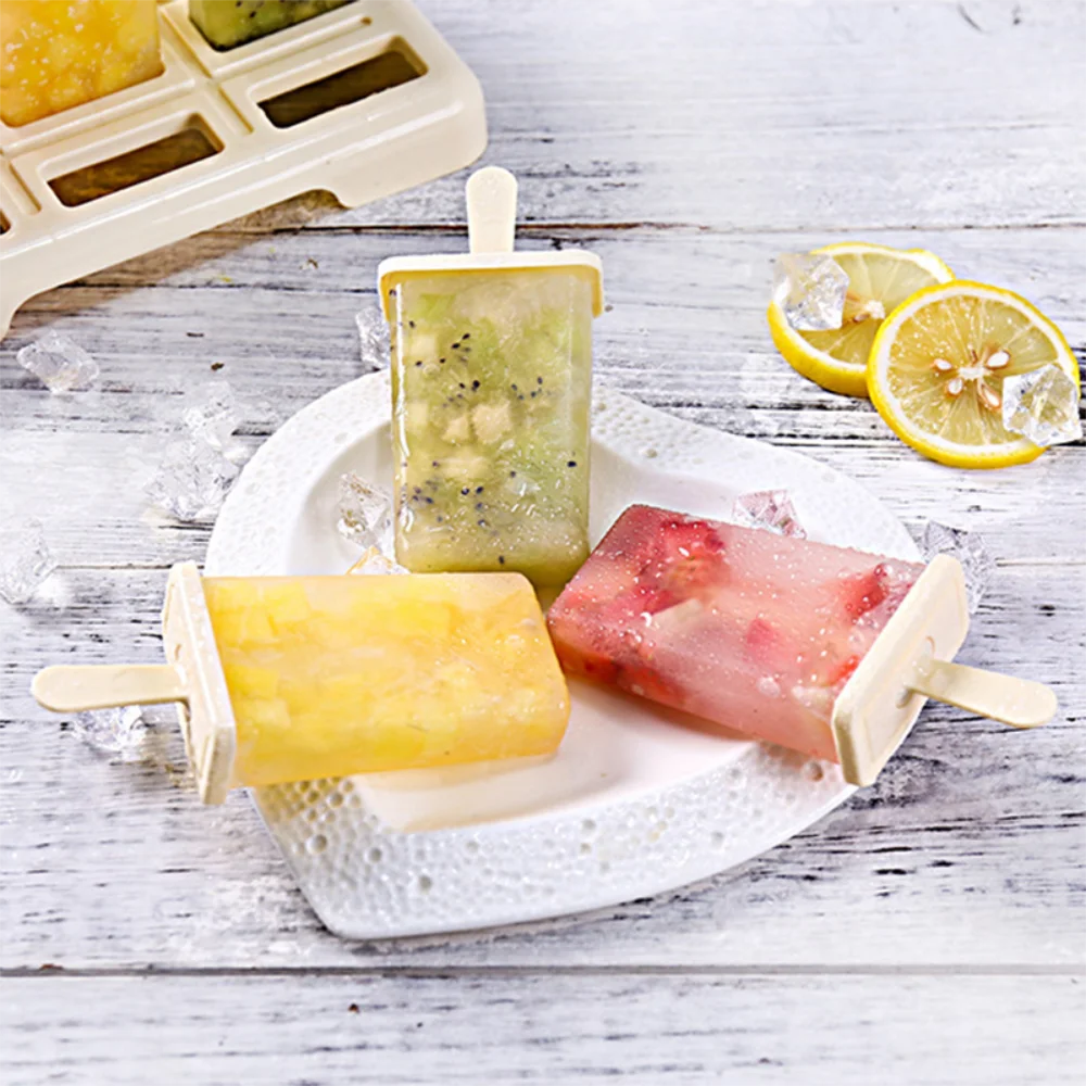 Ice Cream Popsicle Mold DIY Ice Cream Machine Homemade Ice Box with Plastic Stick Ice-lolly Mold Ice Cube Tray Kitchen Gadgets Oasis Select
