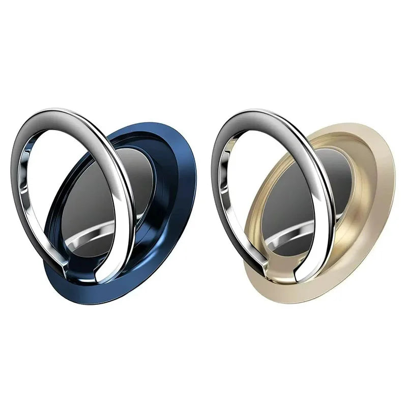 1/2pcs 360 ° Rotatable Ring Phone Holder, General Motors Magnetic Holder, Phone Back Sticker Pad Holder, Holder Oasis Select Gold-Blue
