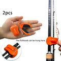2Pcs Quick-Attach Fishing Rod Clip Tool-Free 1-Hand Holder For Freshwater Rods Storage Racks Secure Grip Tackle Organizer Oasis Select orange