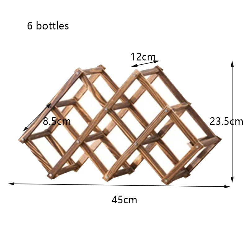 Wooden Wine Rack – Assembled Bottle Display Stand & Organizer Wine Rack Oasis Select 6 bottles C