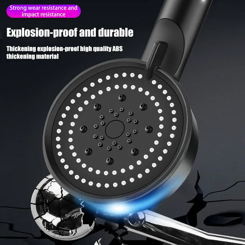 Showerhead bathroom portable heads showers showerhead common interface replete for shower accessories five modes multi color Oasis Select