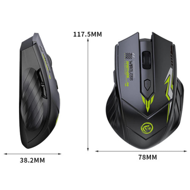 Bluetooth 5.4 Mouse Dual-Mode 2.4G Wireless Mouse 6 Buttons Gaming Mouse Office Silent Mice Rechargeable Mouse For PC Laptop Oasis Select