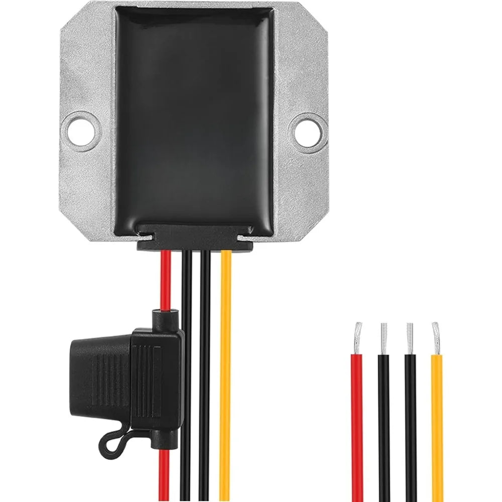 Voltage Converter DC 10-30V to 48V 1.5A Boost Converter with Fuse Over Temperature Protection Dust Resistant for Golf Cart Solar Oasis Select