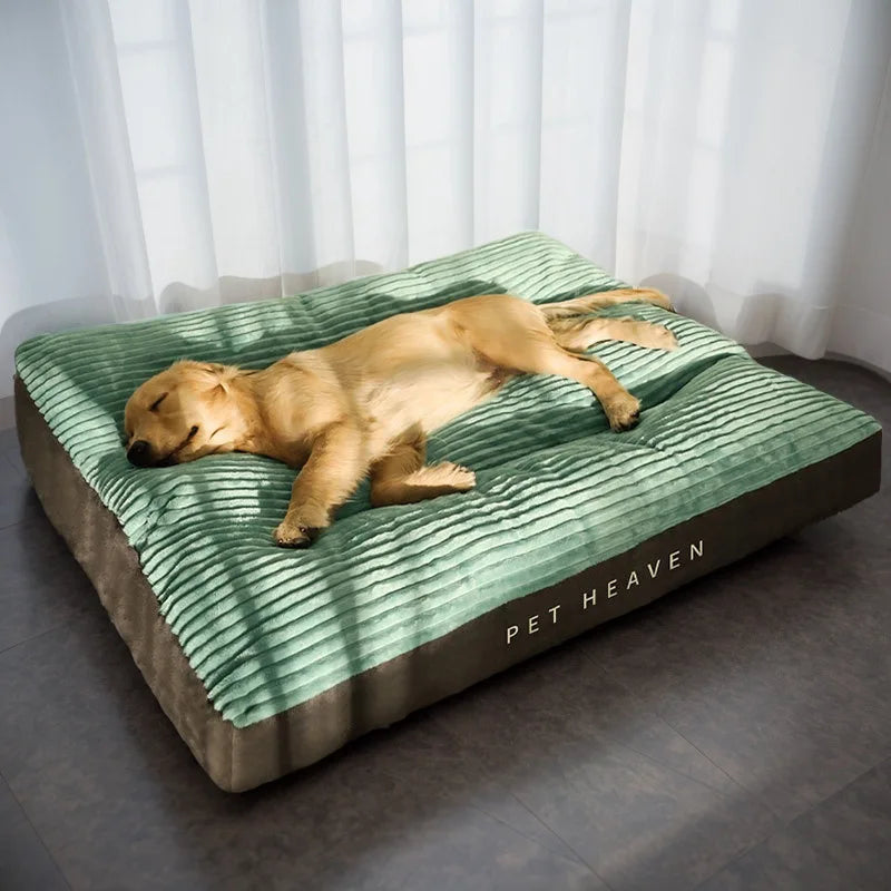 Oversized Dog Mat Sleeping Pad for Warmth in Winter, Detachable and Washable for Large Dog Beds Oasis Select green 100x75x7cm