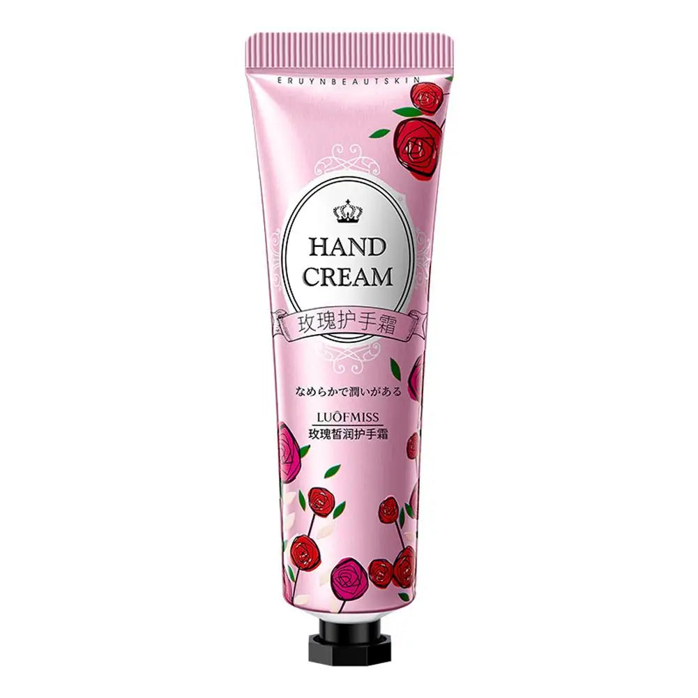 Plant Fruit Hand Cream 30g Natural Fragrance Moisturizing Hand Lotion for Dry Cracked Hands, Deep Repair Smooth Hand Care Cream Oasis Select Rose