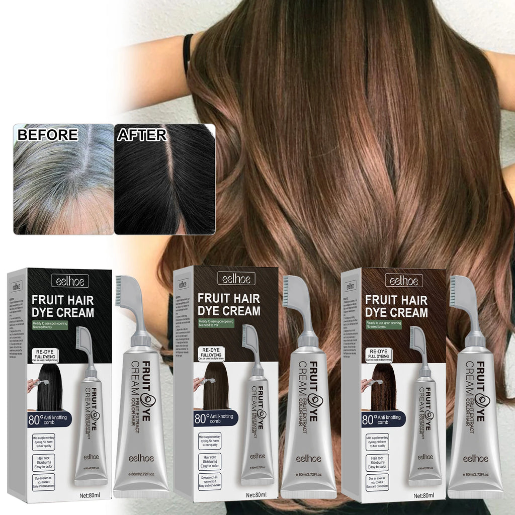 Fruit & Vegetable Hair Color Cream – Gentle Long-Lasting Black Hair Color Cream Oasis Select