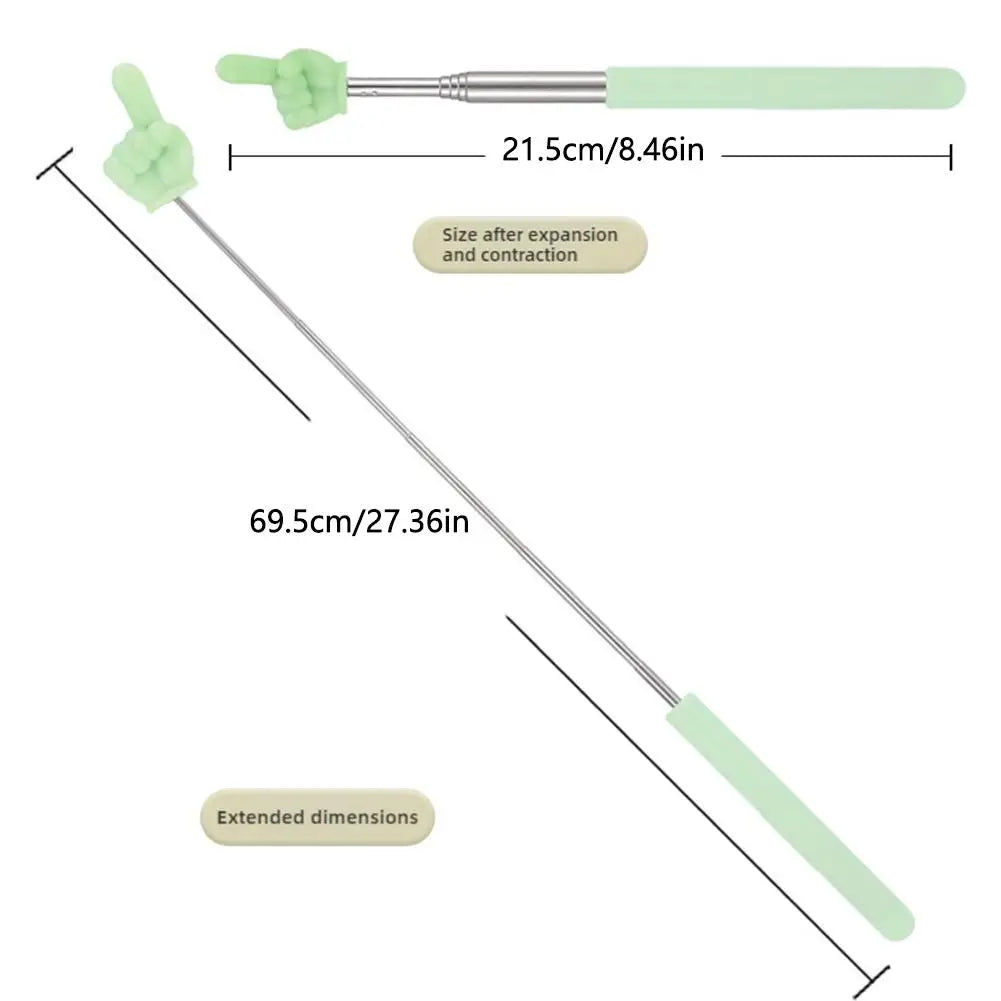 Telescopic Steel Teaching Pointer | Finger Reading Stick
