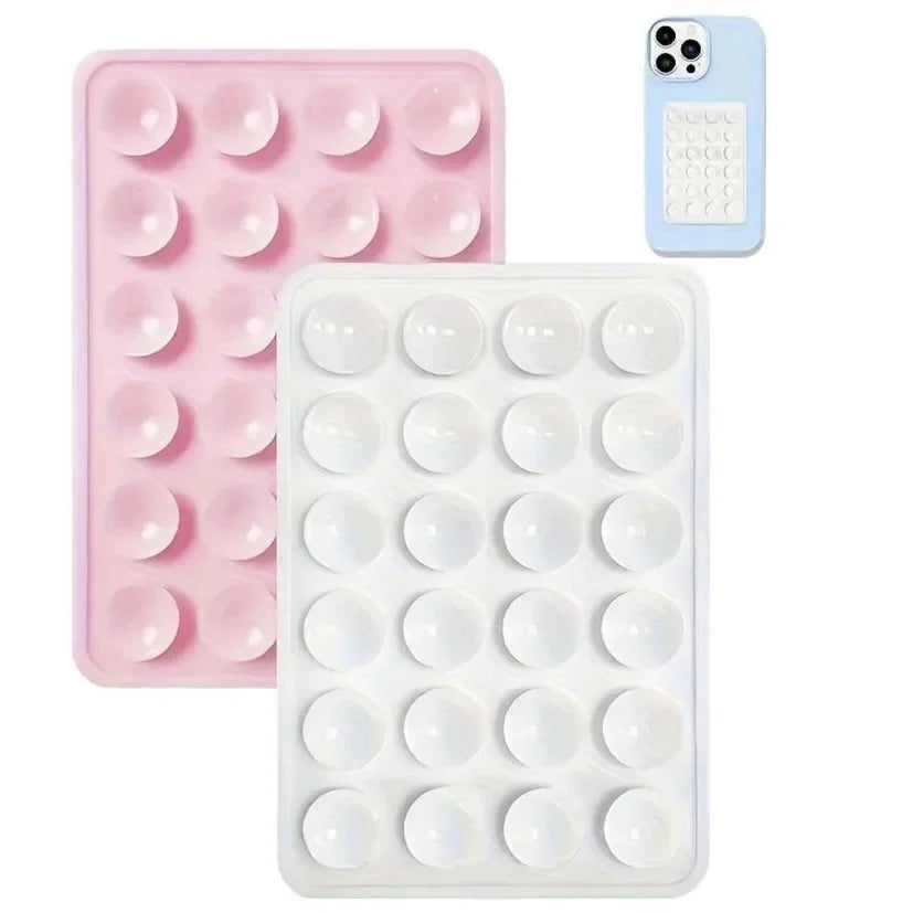 Silicone Suction Cup Phone Holder Mat | Anti-Slip Wall Mount