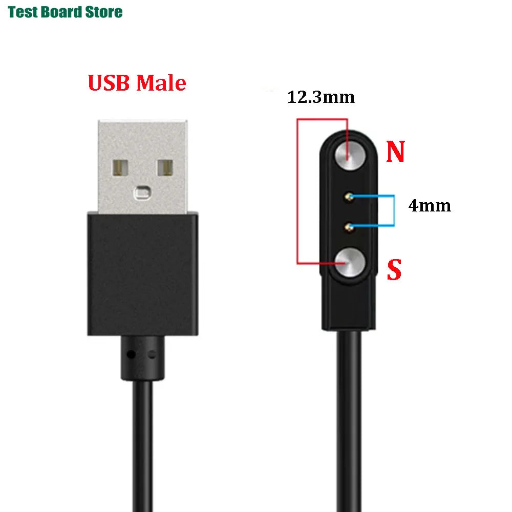 Smart Watch Magnetic USB Dock Charger 2pin 4pin Charging Cable Oasis Select USB-4.0-12.3