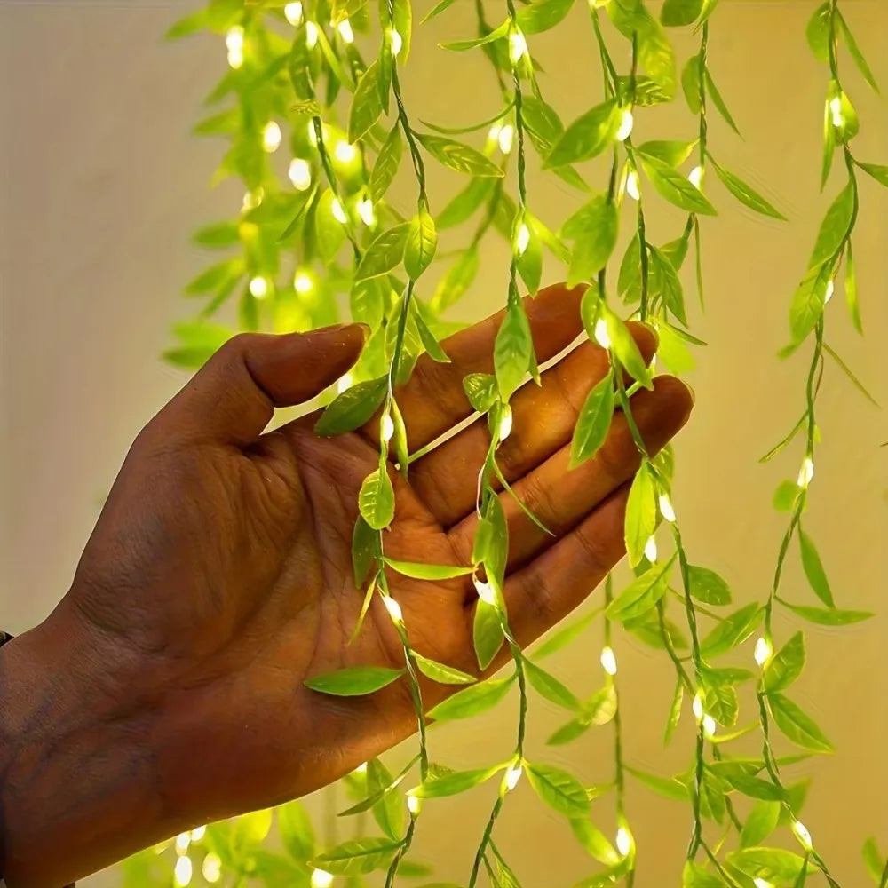 2M 20 LED Willow Fairy Light Vine – Artificial Flower Decor