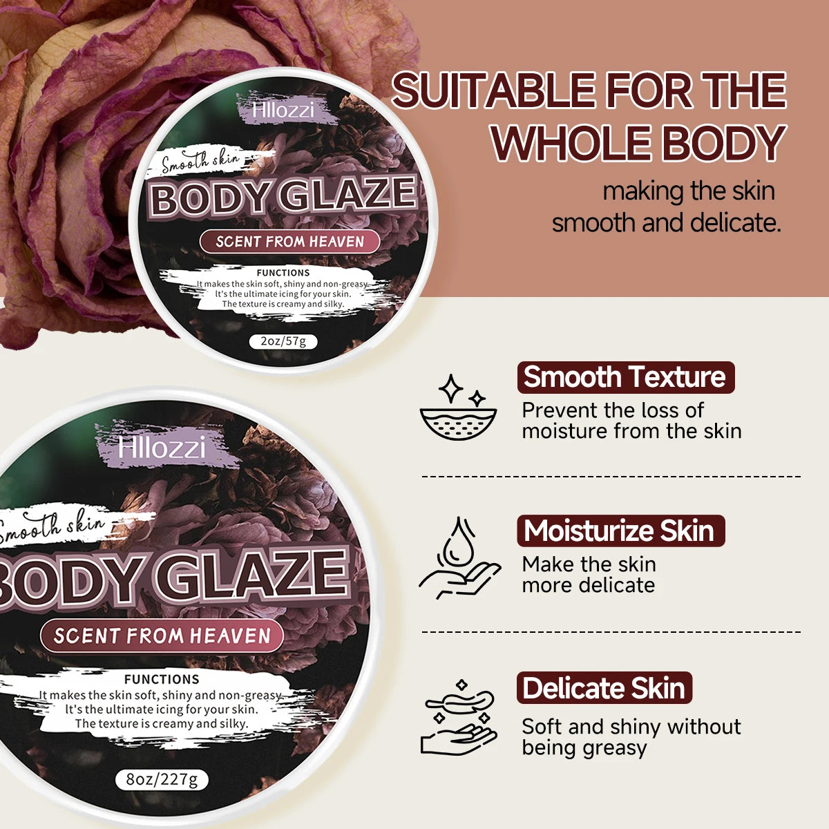 8oz 2oz Body Lotion Women's Fragrance Moisturizes, Protects, and Repai Brighten skin Boost radiance make the skin appear lighter Oasis Select