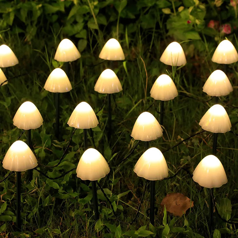 Outdoor Solar Ground Mushroom Lights, Led Small Colored Lights, Flashing Lights String Lights Garden Decoration Christmas Lights Oasis Select