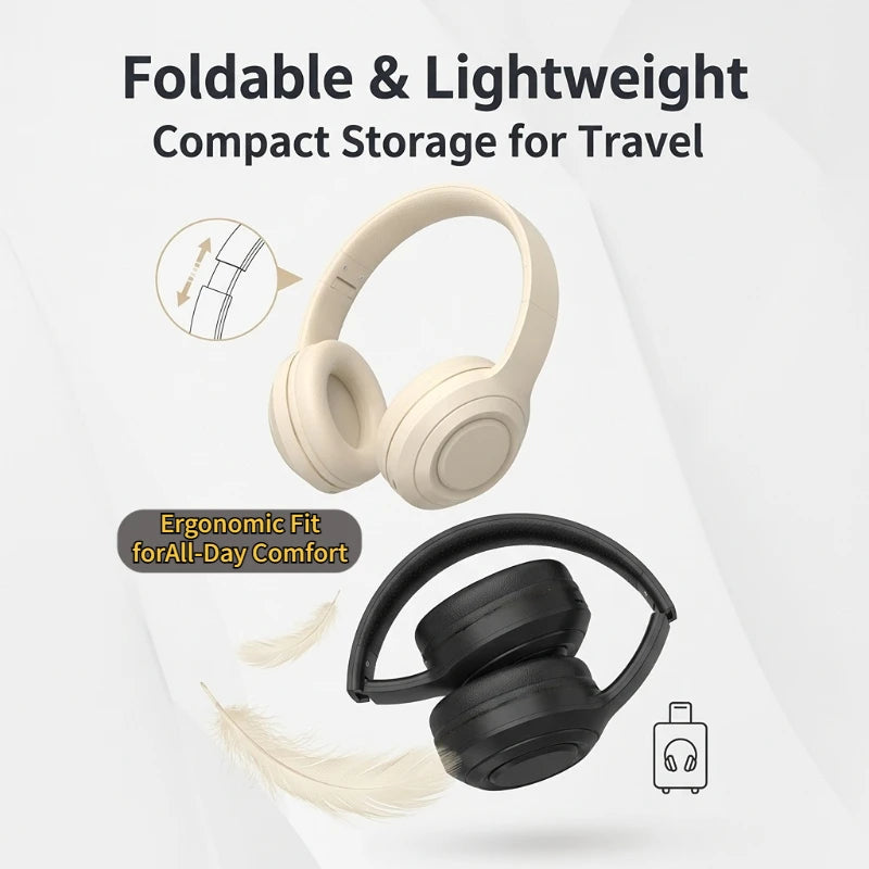 Bluetooth 5.3 Headsets Gaming Headphones Dual Mode Wireless Earphones Foldable Noise Reduction Music Headsets For iPhone Xiaomi Oasis Select