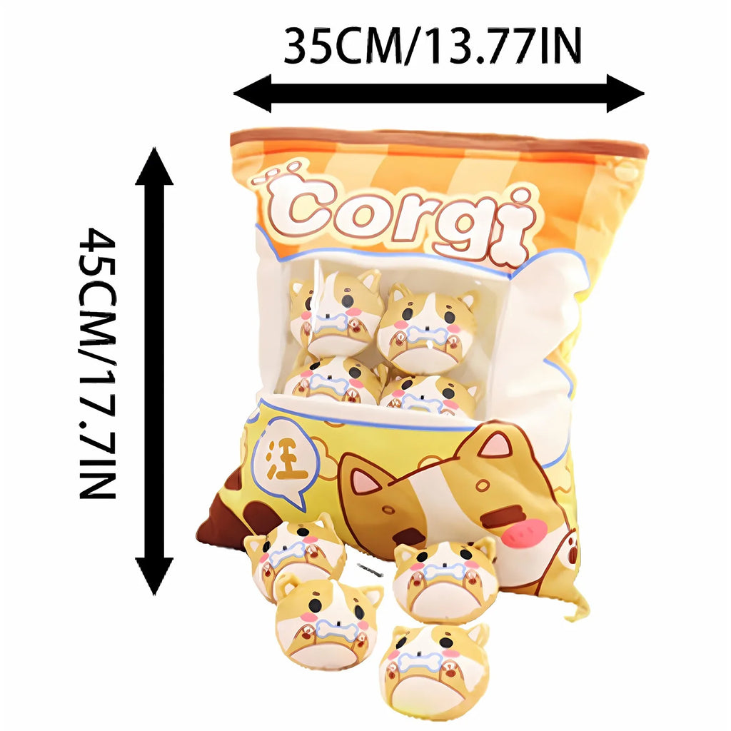 Cartoon A Bag Of Snacks Doll Throw Pillow Internet Celebrity Ins Snack Bag Plush Toy Creative Office Pillow Lovely Holiday Gifts Oasis Select