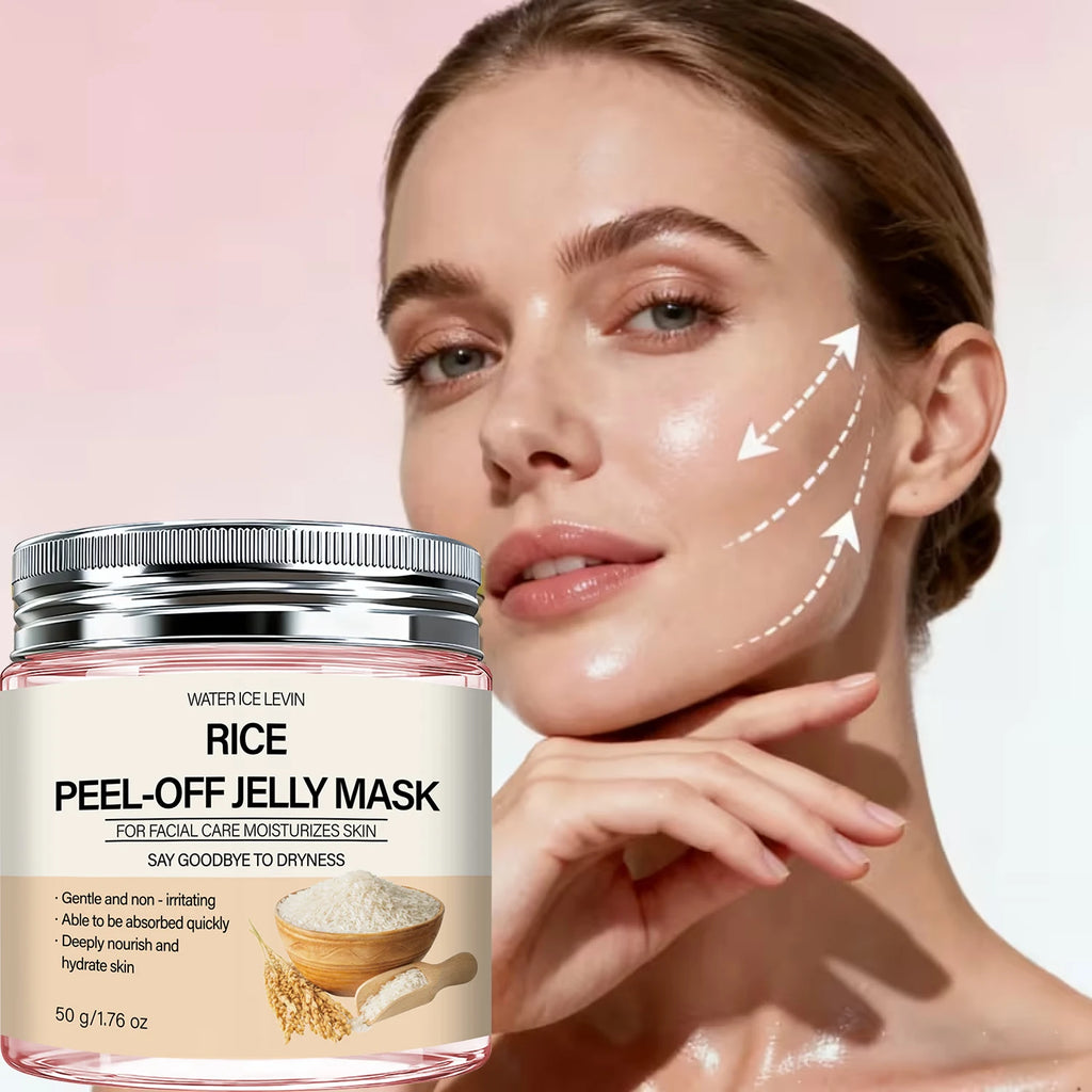 Rice Peel-Off Jelly Mask – Collagen & Hyaluronic Acid Firming Peel-Off Face Mask Oasis Select